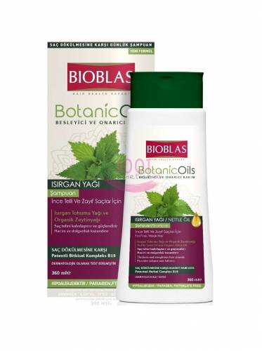 Bioblas botanic oils sampon nutritiv si reparator cu extract de urzica