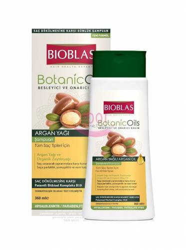 Bioblas botanic oils sampon nutritiv si reparator cu ulei de argan si ulei de masline organic