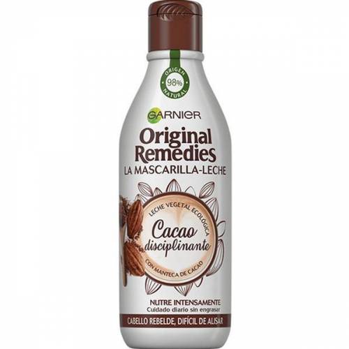 Lapte de Par cu Cacao - Garnier Original Remedies La Mascherilla-Leche Cacao Disciplinante Cabello Rebelde - Dificil de Alisar - 300 ml