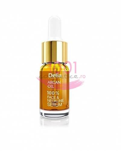 Delia cosmetics professional ser tratament anti-irid cu argan oil pentru fata si decolteu