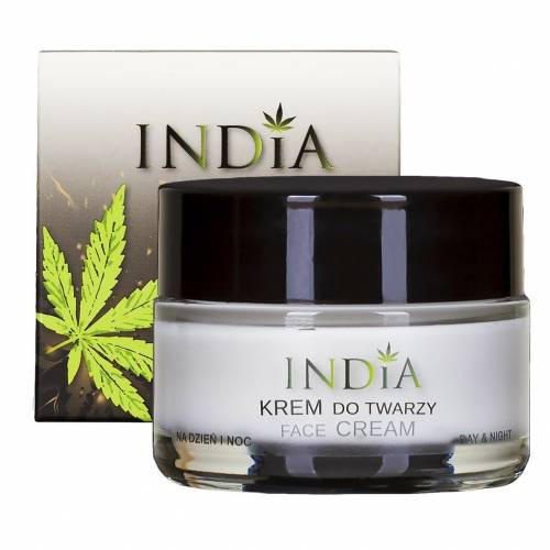 India face cream with hemp oil crema de zi si noapte pentru fata cu ulei de canepa