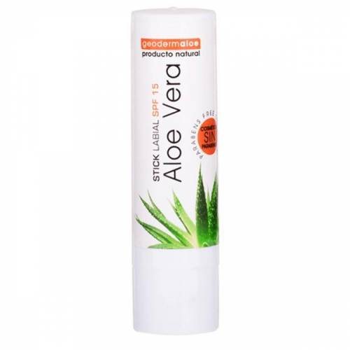 Balsam de buze cu Aloe Vera cu protectie solara SPF15 - 4ml - GeodermAloe