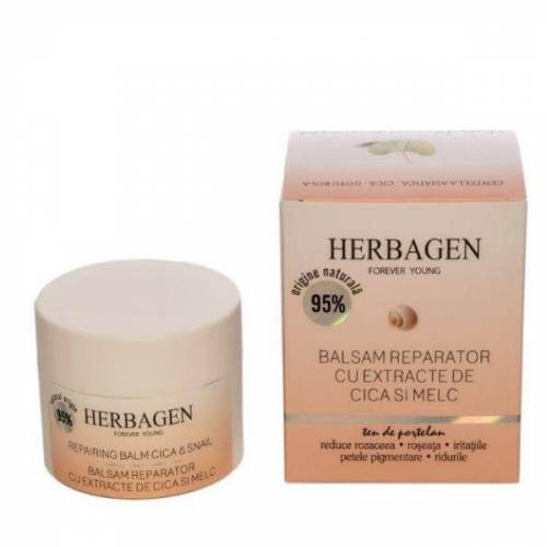 Balsam Facial Reparator cu Extract de Cica si Melc Herbagen - 50 g