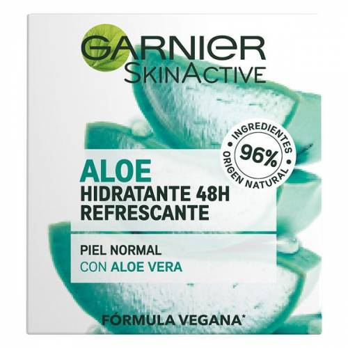 Crema Faciala Hidratanta cu Aloe Vera pentru Piele Normala - Garnier SkinActive Hidratante 48H Refrescante Piel Normal con Aloe Vera - 50 ml