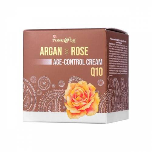 Crema de Fata Q10 cu Ulei de Argan si Apa de Trandafiri Argan Rose Age Control Cream - 50ml