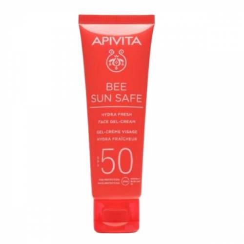 Lotiune de plaja - Hydra Fresh Face Gel Cream SPF50 - Apivita - 50 ml