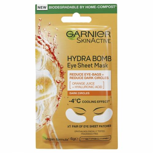 Garnier skin naturals hydra bomb eye sheet masca pentru ochi