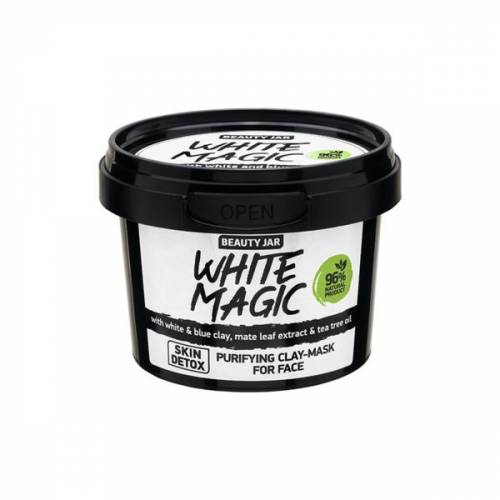 Masca Faciala Purifianta cu Extract de Argila Alba si Albastra White Magic Beauty Jar - 120 ml
