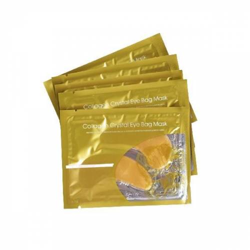 Set Collagen Eye Bag Mask - 5 bucati - LIYAL'AN - Coenzima Q10 - Glicerina - Ulei de ricin - Vitamin A si C - 6 g/buc