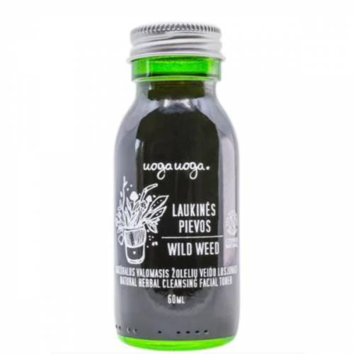 Tonic facial natural - vegan din plante pentru tenul gras - mixt si problematic - Wild weed - Uoga Uoga - 60ml