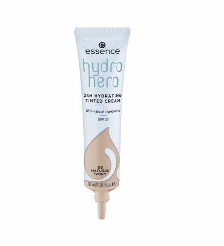 ESSENCE HYDRO HERO 24h HYDRATING TINTED CREAM NATURAL IVORY 05