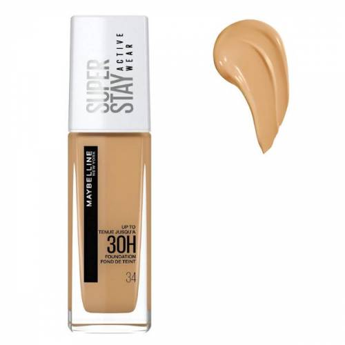 Fond de Ten - Maybelline Superstay Active Wear 30h Foundation - nuanta 34 Soft Bronze - 30 ml