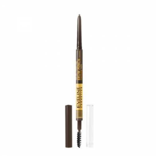 Creion pentru sprancene cu perie - Eveline Cosmetics - Micro Precise Brow Pencil - nuanta 01 Taupe