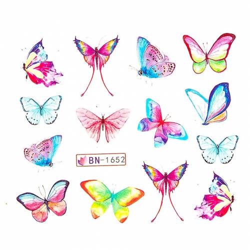 Tatuaj unghii LUXORISE - Butterfly Storm BN-1652