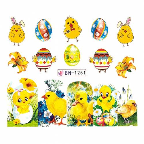 Tatuaj Unghii LUXORISE Easter Fun - BN-1251