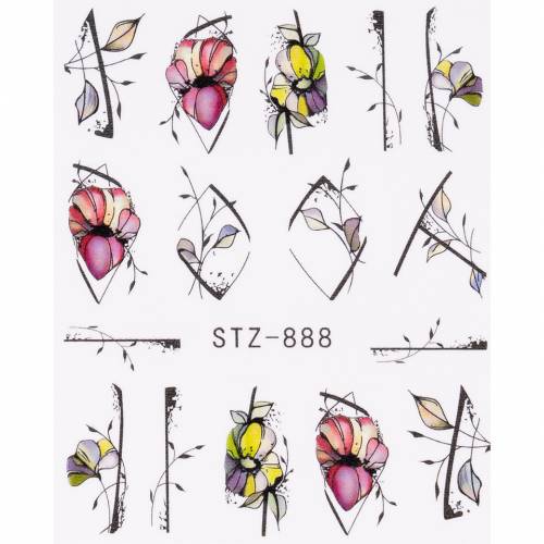 Tatuaj Unghii LUXORISE Flower Art Illusion - STZ-888