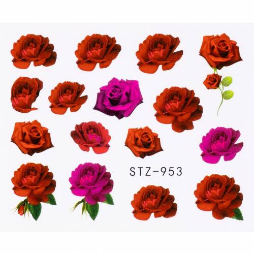 Tatuaj Unghii LUXORISE Flower Rose - STZ-953