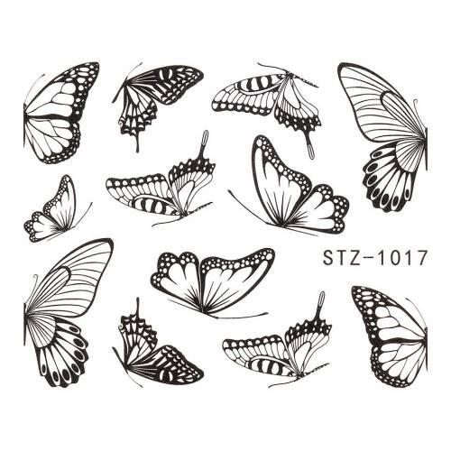 Tatuaj Unghii LUXORISE Simple Butterfly Kiss - STZ-1017
