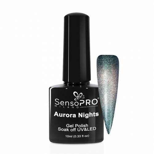 Oja Semipermanenta Aurora Nights SensoPRO Milano 10ml - Greenland Sky 03