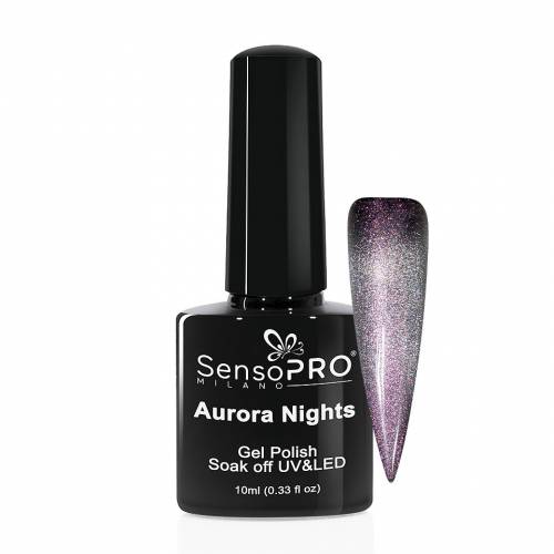 Oja Semipermanenta Aurora Nights SensoPRO Milano 10ml - Purple Sky 04