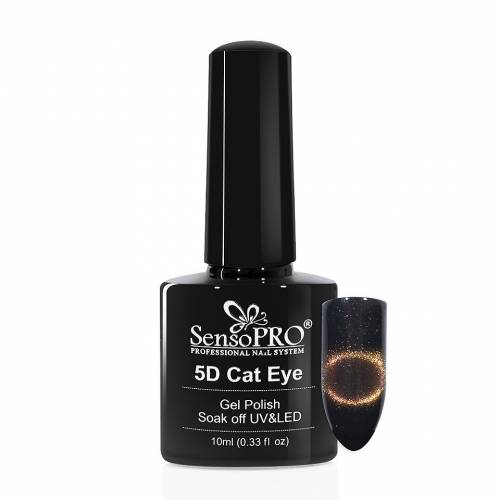 Oja Semipermanenta Cat Eye Gel 5D SensoPRO 10ml - #14 Solar