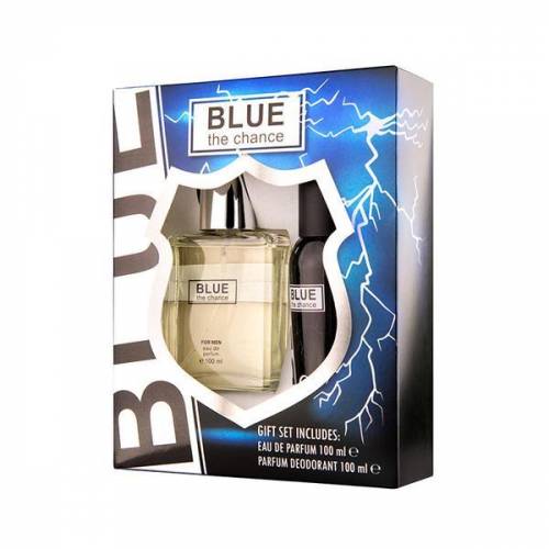 Set cadou barbati Blue the chance SET1154 - Apa de parfum 100 ml + Deodorant 100 ml