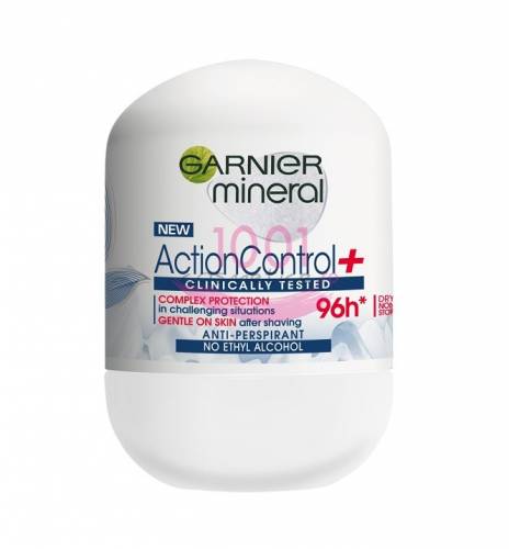Garnier action control+ 96h deodorant anti-perspirant roll on