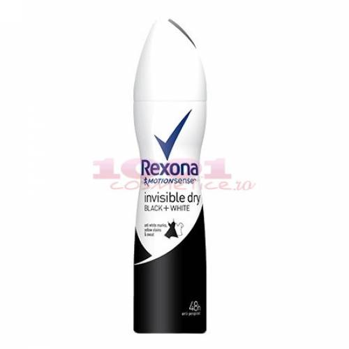 Rexona motionsense invisible black+white antiperspirant deo spray women