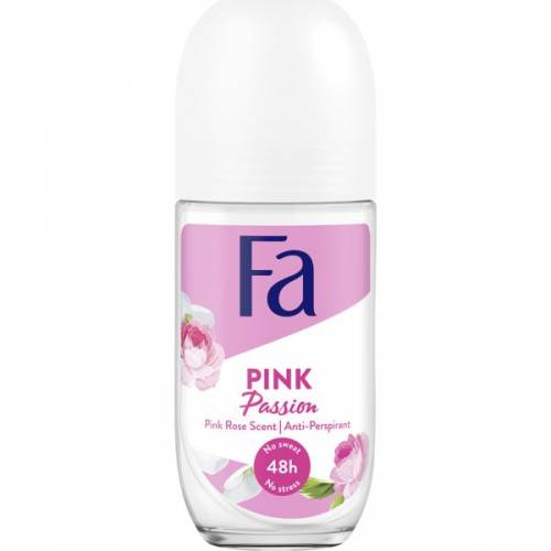 Deodorant Roll-on Antiperspirant Pink Passion Pink Rose 48h Fa - 50 ml