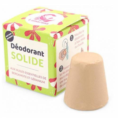 Deodorant Solid pentru Piele Normala Bergamota Zero Waste Lamazuna - 30 g