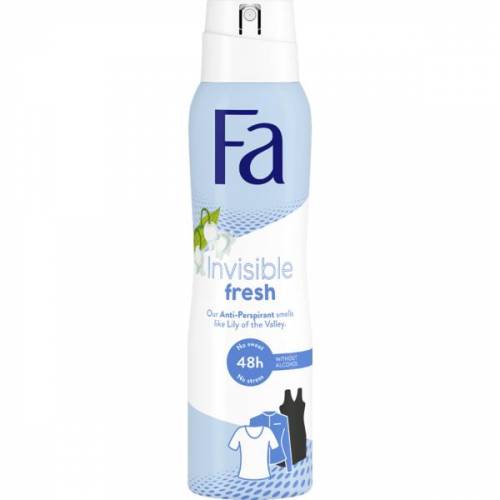 Deodorant Spray Antiperspirant Invisible Fresh Lily of the Valley 48h Fa - 150 ml