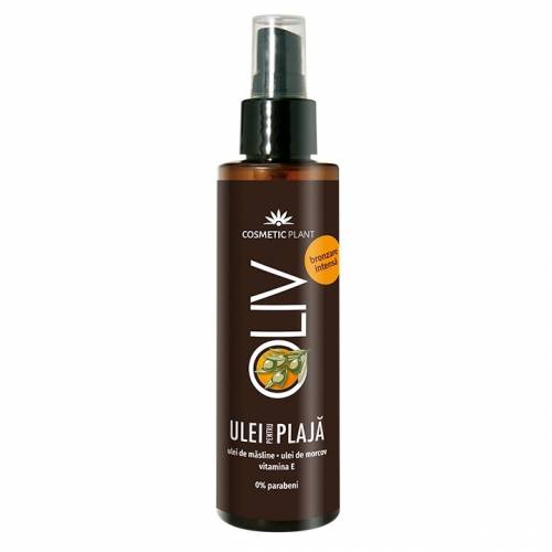 Cosmetic plant ulei de plaja oliv pentru bronzare intensa cu beta-caroten - vitamina e - ulei de masline spf 0