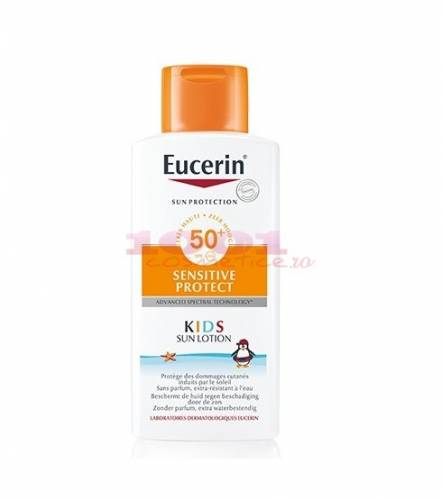 Eucerin sun protection sensitive protect lotiune de plaja pentru copii spf 50+