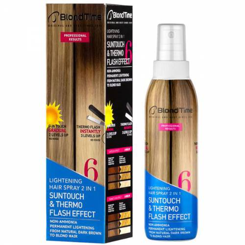 Spray Decolorant 2 in 1 Suntouch si Thermo Flash Blond Time Rosa Impex nr 6 - 200ml