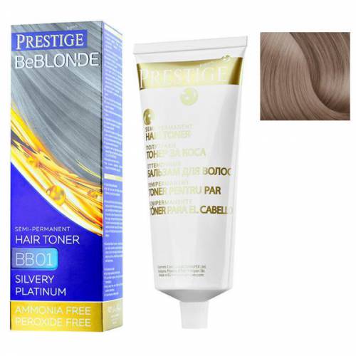 Vopsea de Par Semi-Permanenta Rosa Impex Prestige VIP's BeBlonde Hair Toner - nuanta BB06 Caffe Latte - 100ml