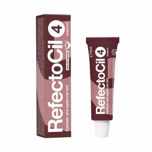 Vopsea pentru gene si sprâncene Castaniu - RefectoCil - 15 ml