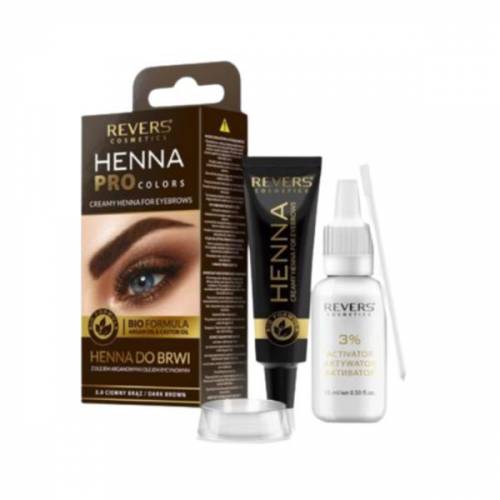 Vopsea de sprancene Henna Pro Colors - Revers - Maro Închis - 15 ml